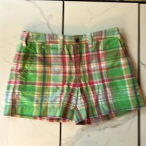 Polo by Ralph Lauren Multi Colored Plaid Cotton/Linen Blend Shorts